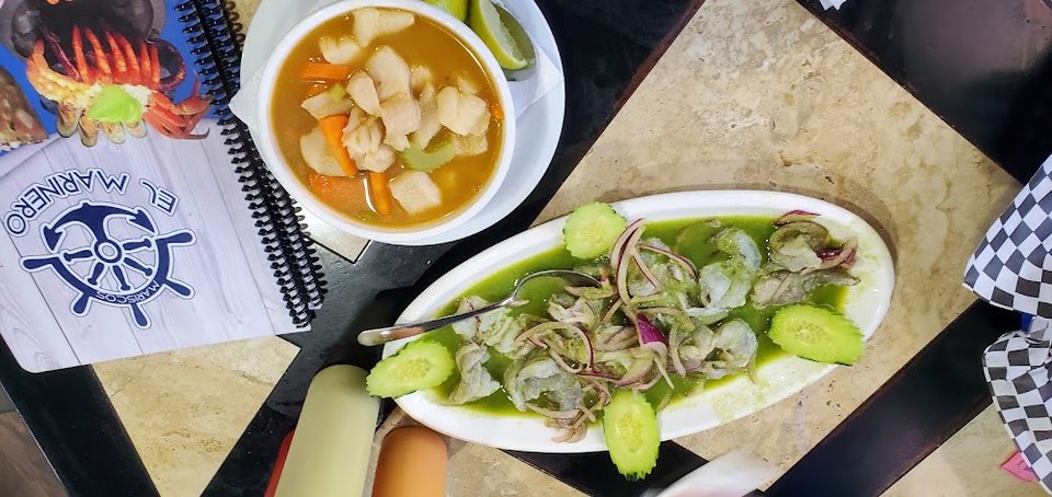 Caldo De Pescado Chico Y Aguachile Verde